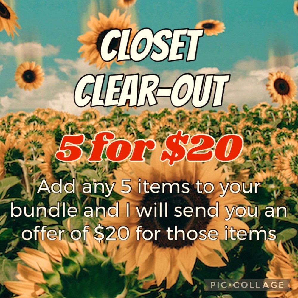 5 for $20 Bundle Deal